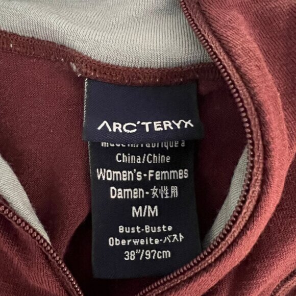 Arc'teryx 1/4 Zip Pullover Base Layer Sweater Women's Size Medium - Picture 3 of 6